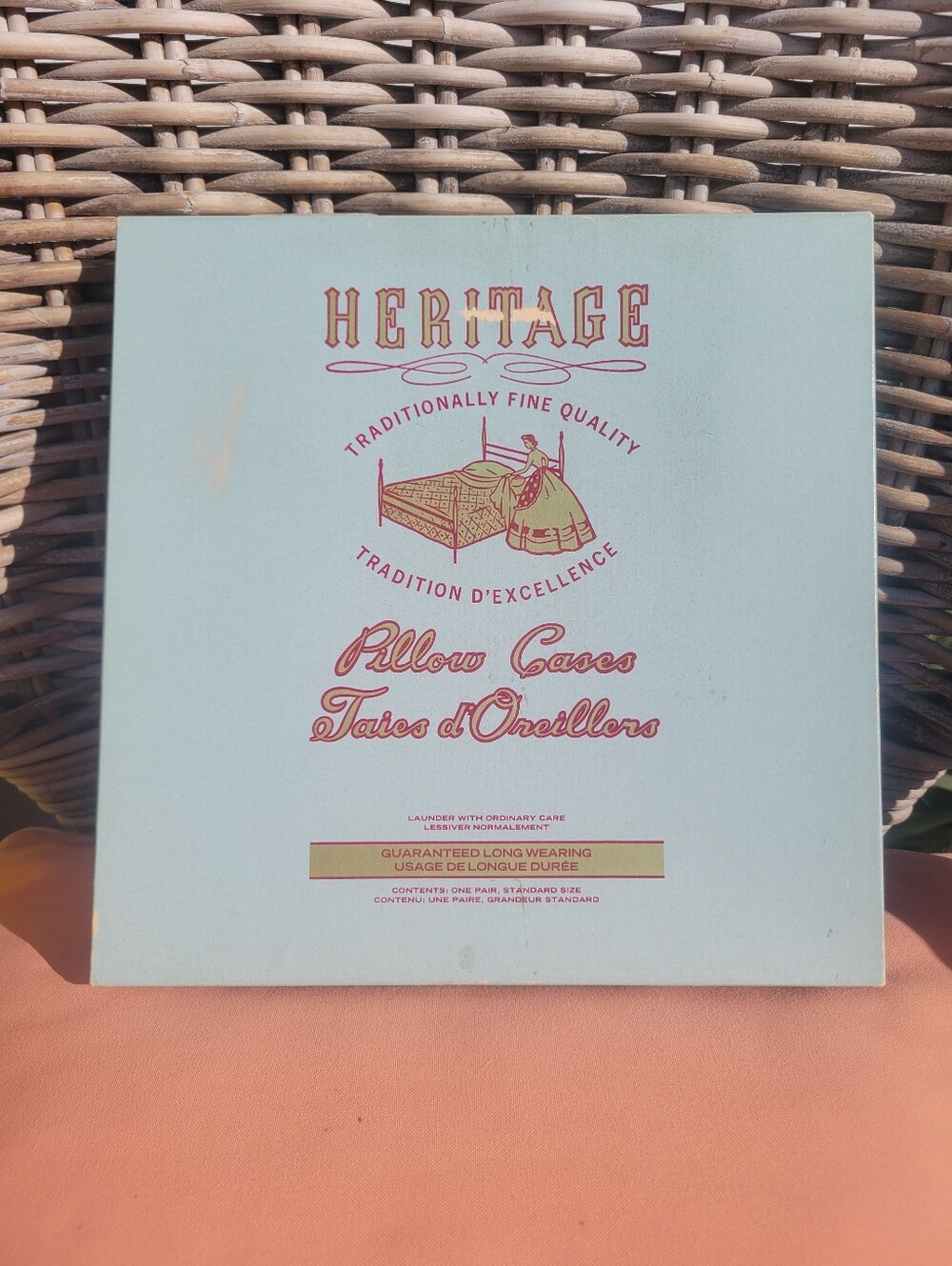 **Rare**Vintage New In Package Heritage Embriodered Pillow Case Set! Cottagecore